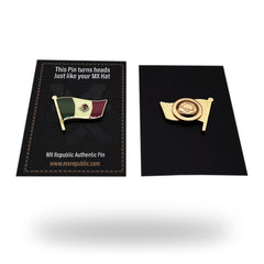 Mexico's Flag Glow In The Dark "Premium Magnetic Pin"