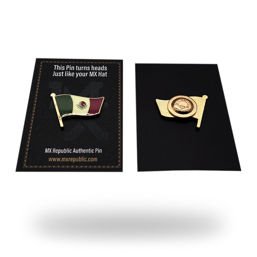 Mexico's Flag Glow In The Dark "Premium Magnetic Pin"
